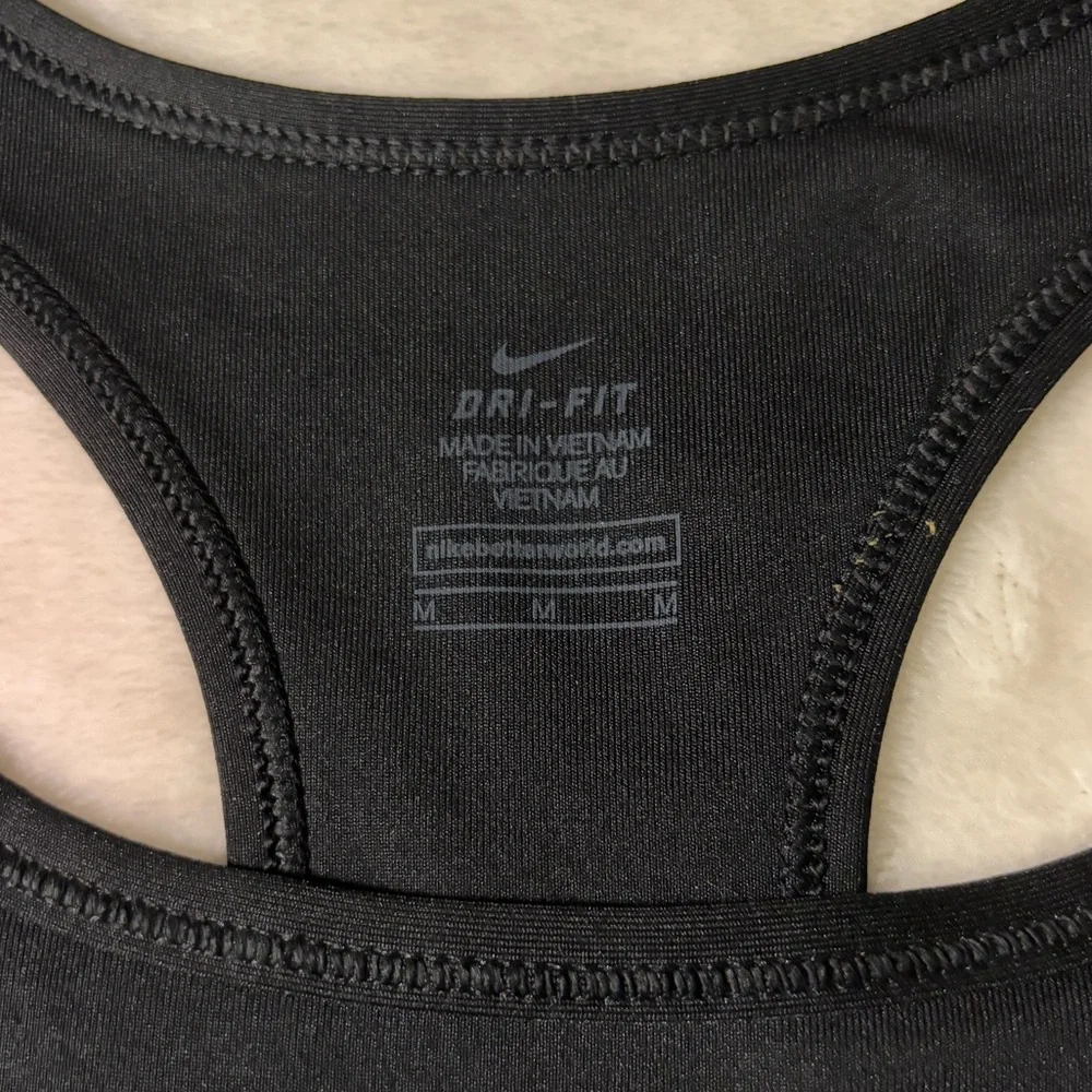 Nike Women's Black and White Sports‎ Bra Sz M